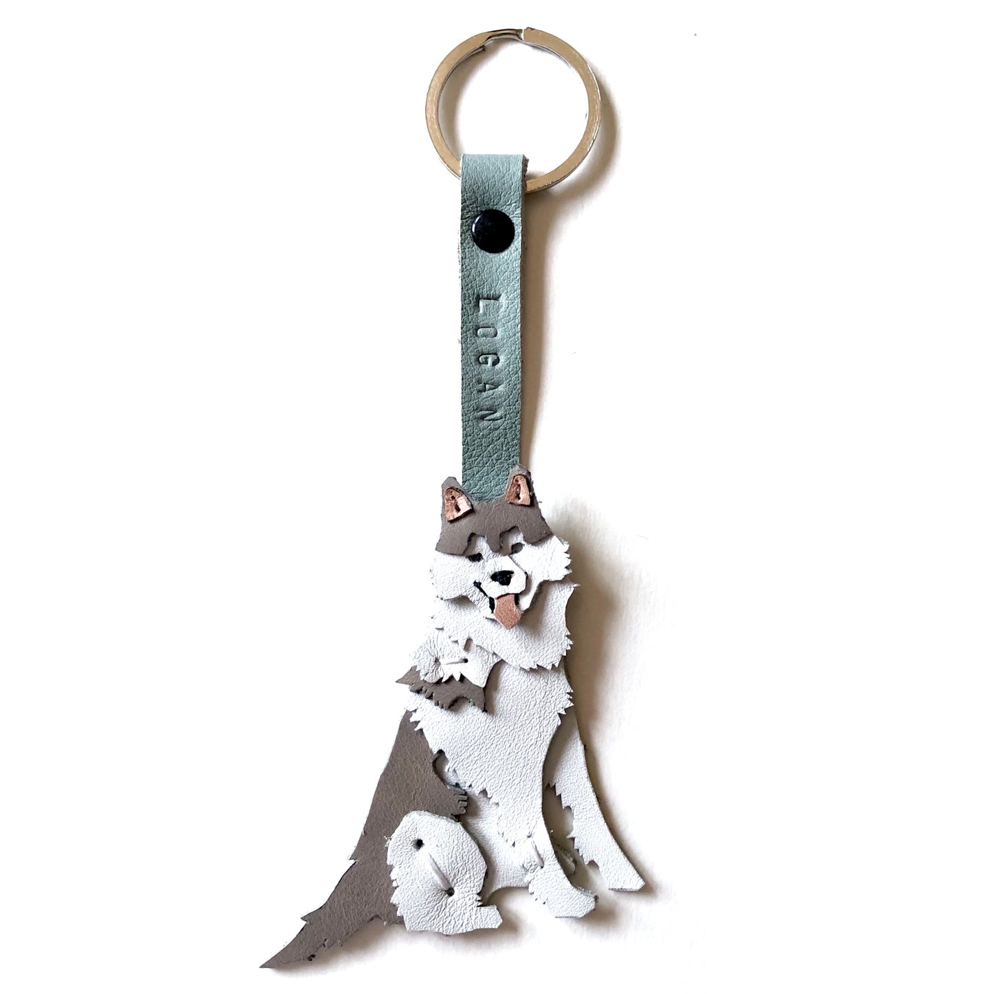 Llavero de husky siberiano