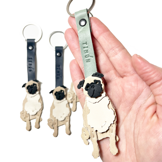 Llavero de pug n°2